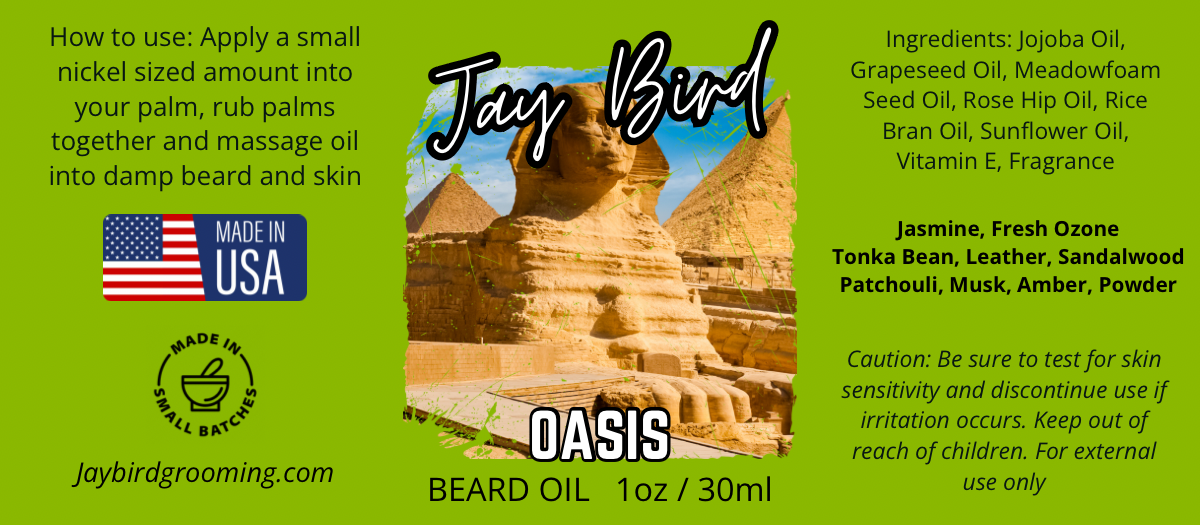 Oasis Beard Oil | Floral Leather with Warm Spices