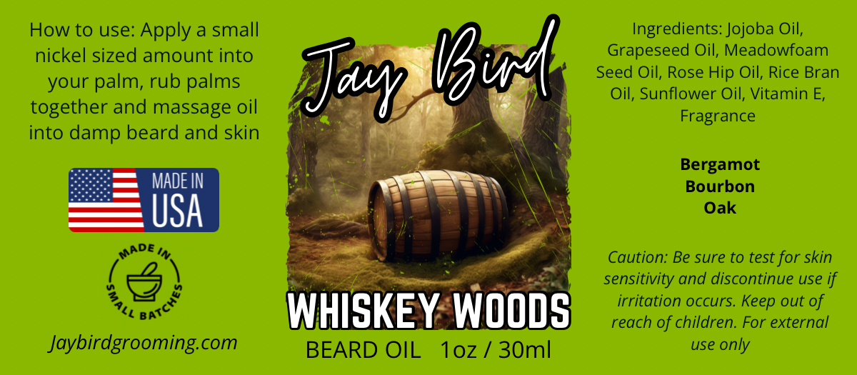 Whiskey Woods Beard Oil | Bourbon Oak Barrel