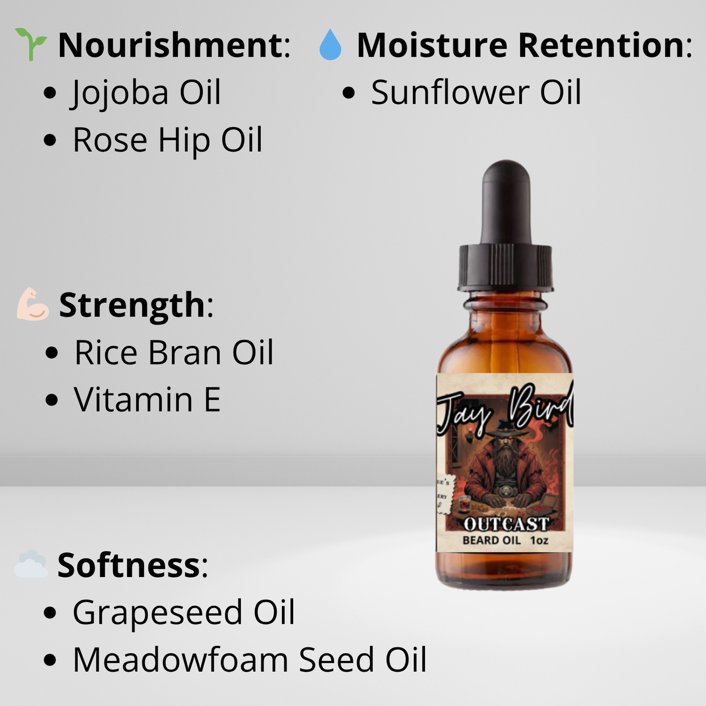 Outcast Beard Oil (Rogue’s Gallery #1) | Cherry • Aged Sherry • Smoked Oak