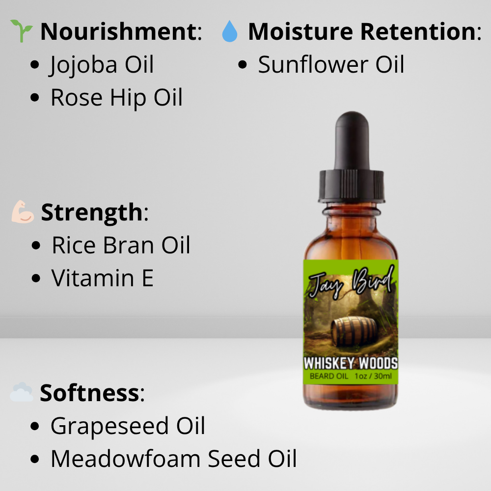 Whiskey Woods Beard Oil | Bourbon Oak Barrel
