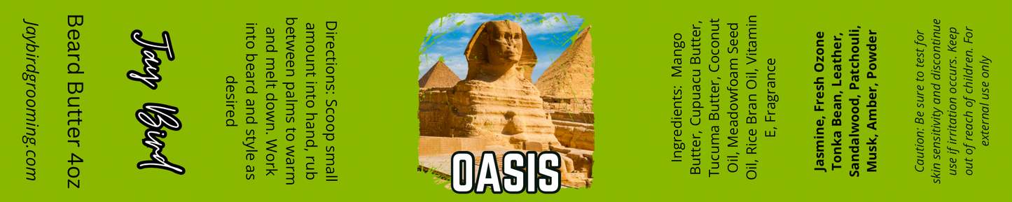 Oasis Beard Butter | Floral Leather with Warm Spices