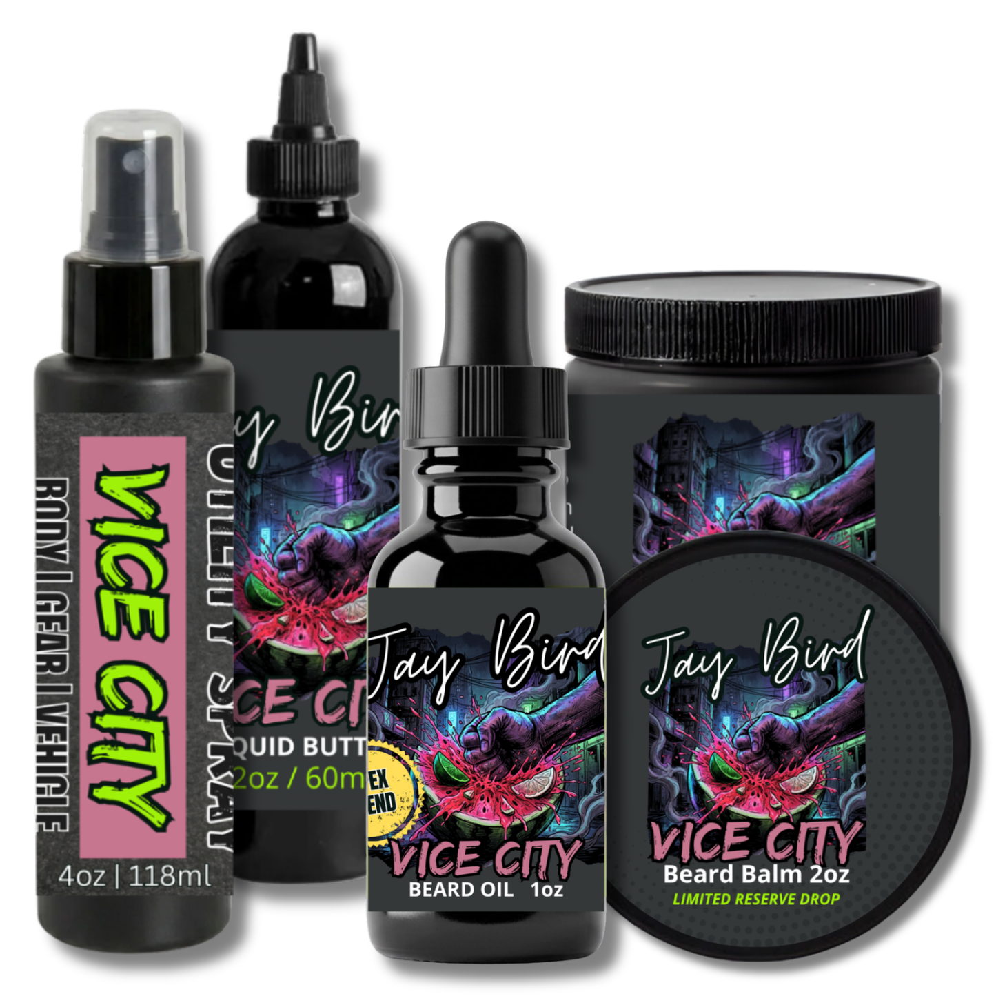 Vice City Full Utility Arsenal (Limited Reserve) | Neon Watermelon • Bitter White Grapefruit • Smoked Cologne & Dark Woods