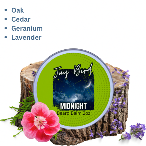 Midnight Beard Balm | Rich Calming Floral Woods