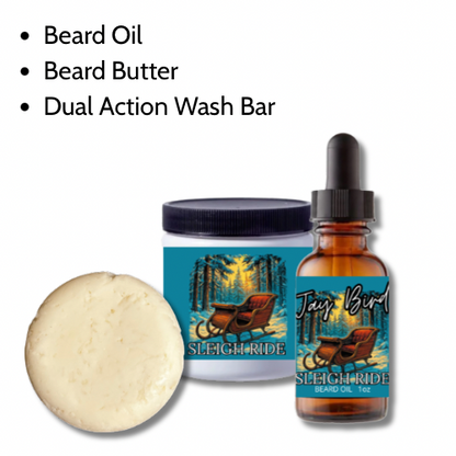 Sleigh Ride Nourishing Wash Kit | Oil, Butter, and Wash Bar (Winter Limited)