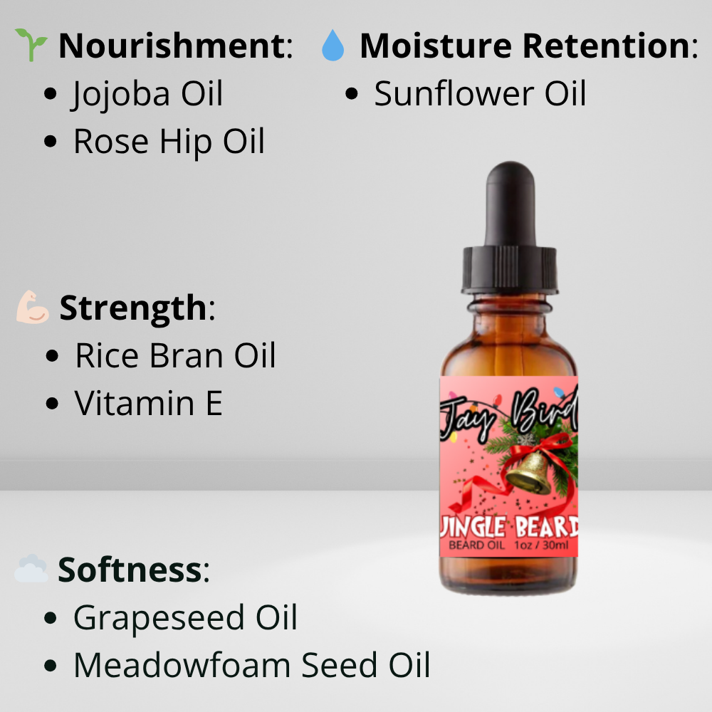 Jingle Beard Groom and Clean Kit | Oil, Balm, and Wash Bar (Christmas Limited)