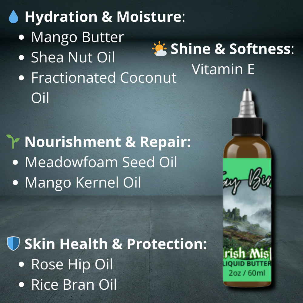 Irish Mist Liquid Beard Butter - Bright Lemon | Wild Clover | Coastal Ambergris