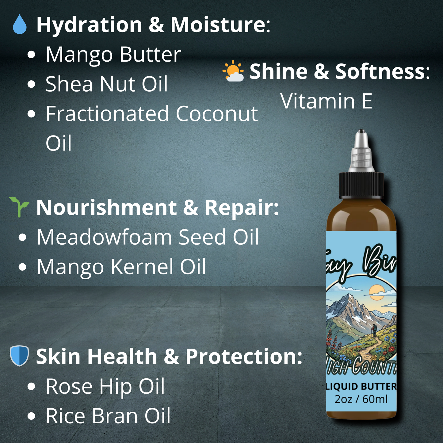 High Country Liquid Beard Butter (Spring Limited) - Dewy Wildflower | Bergamot Zest | Soft Cedar 100% Essential Oil Blend