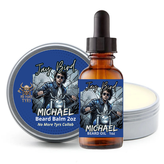 Michael Oil and Balm (NoMoreTyrs Collab) | Foggy Ocean Air • Engine Oil • Rich Oakmoss