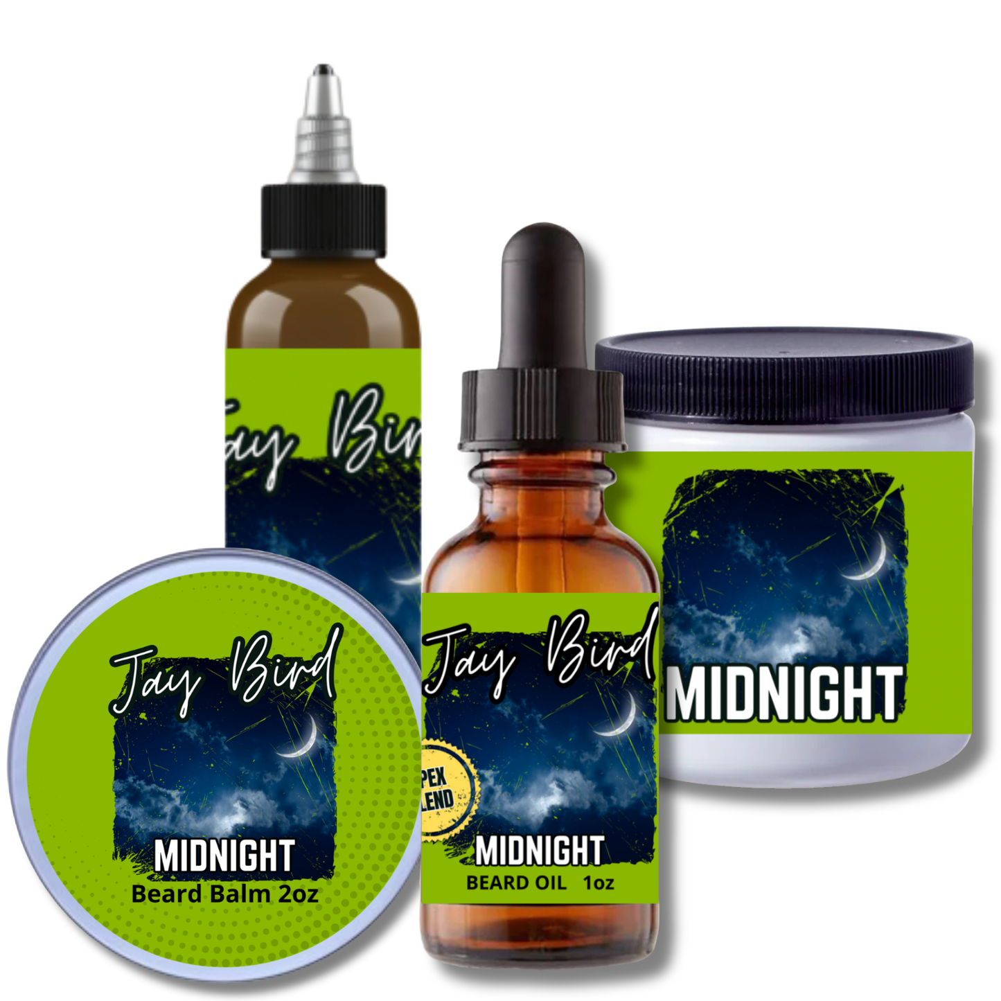 Midnight Complete Beard | Oil, Balm, Liquid Butter, and Butter