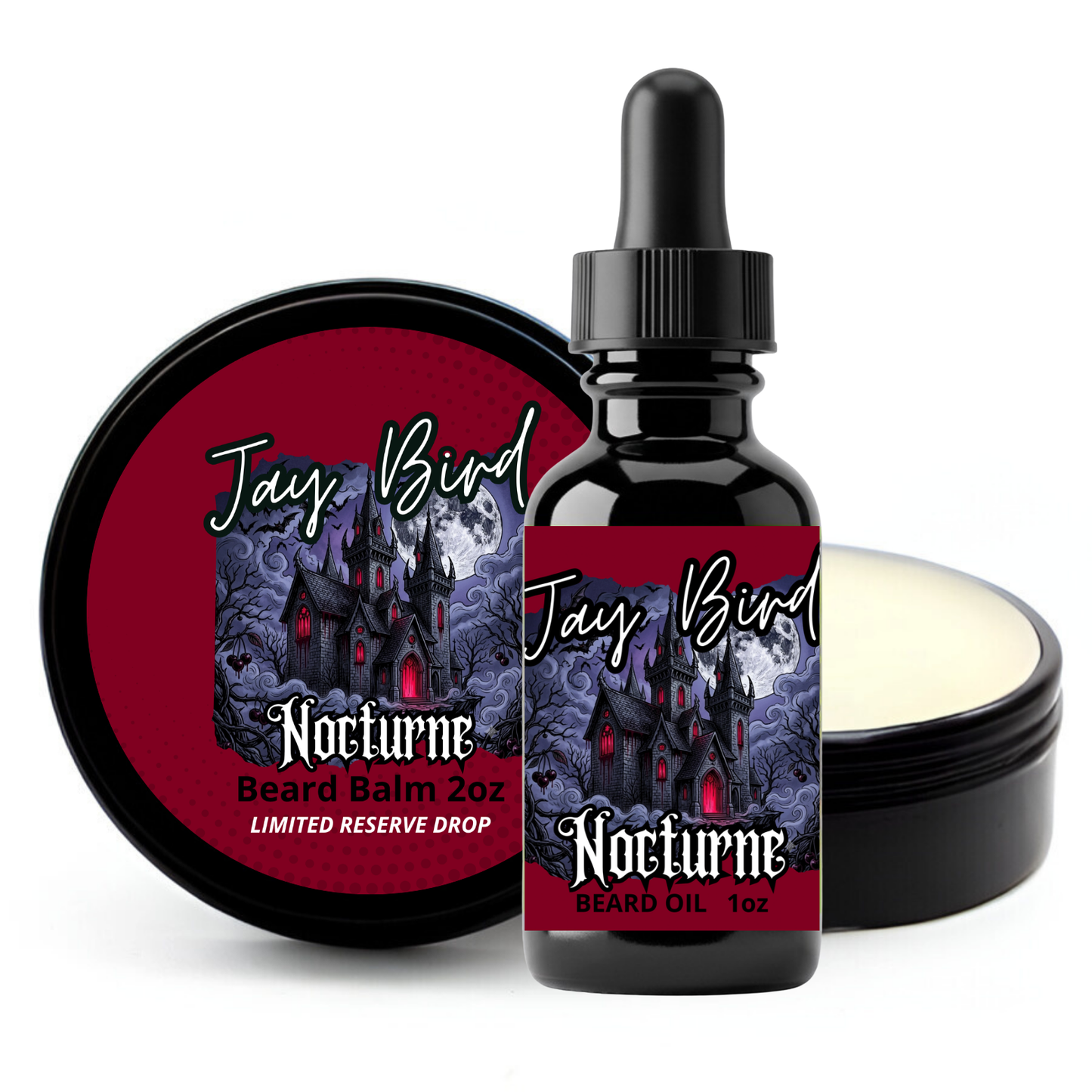 Nocturne Oil and Balm (Limited Reserve) | Dark Cherry • Spiced Patchouli • Gothic Cedarwood