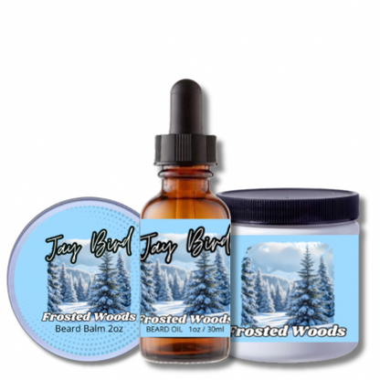 Frosted Woods Style and Soften Kit | Oil, Balm and Butter (Winter Limited)