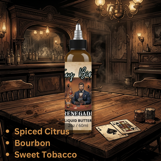 Renegade Liquid Beard Butter (Rogue’s Gallery #2)  | Spiced Orange • Oak-Aged Bourbon • Sweet Tobacco