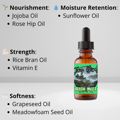 Irish Mist Beard Oil - Bright Lemon | Wild Clover | Coastal Ambergris