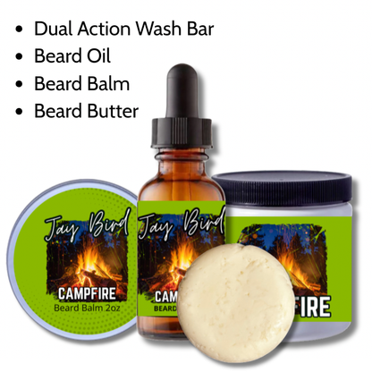 Campfire 2.0 All-In-One Kit | Oil, Balm, Butter, and Wash Bar