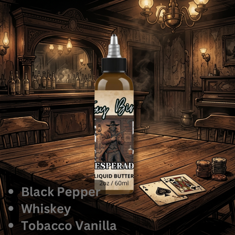 Desperado Liquid Beard Butter (Rogue’s Gallery #4) | Cracked Pepper • Smooth Vanilla • Barrel Whiskey