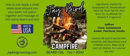 Campfire Beard Oil | Sweet Pipe Smoke