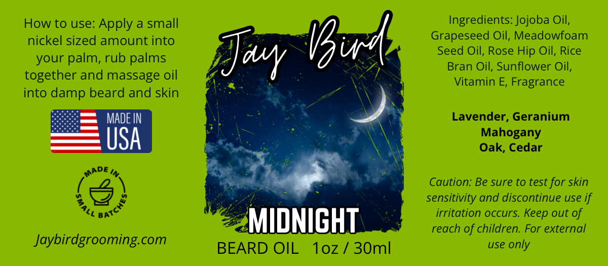 Midnight Beard Oil | Rich Calming Floral Woods
