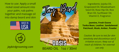 Oasis Beard Oil | Floral Leather with Warm Spices