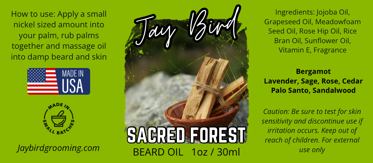 Sacred Forest Beard Oil | Herbal Floral Woods