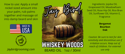 Whiskey Woods Beard Oil | Bourbon Oak Barrel