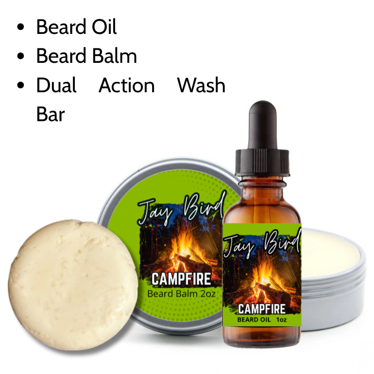 Campfire 2.0 Groom and Clean Kit | Oil, Balm, and Wash Bar