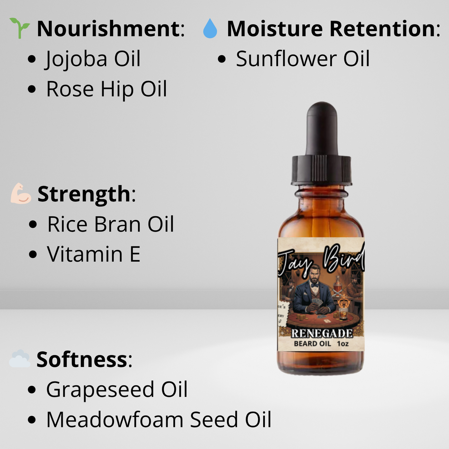 Renegade Beard Oil (Rogue’s Gallery #2)  | Spiced Orange • Oak-Aged Bourbon • Sweet Tobacco