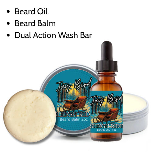 Sleigh Ride Groom and Clean Kit | Oil, Balm, and Wash Bar (Winter Limited)