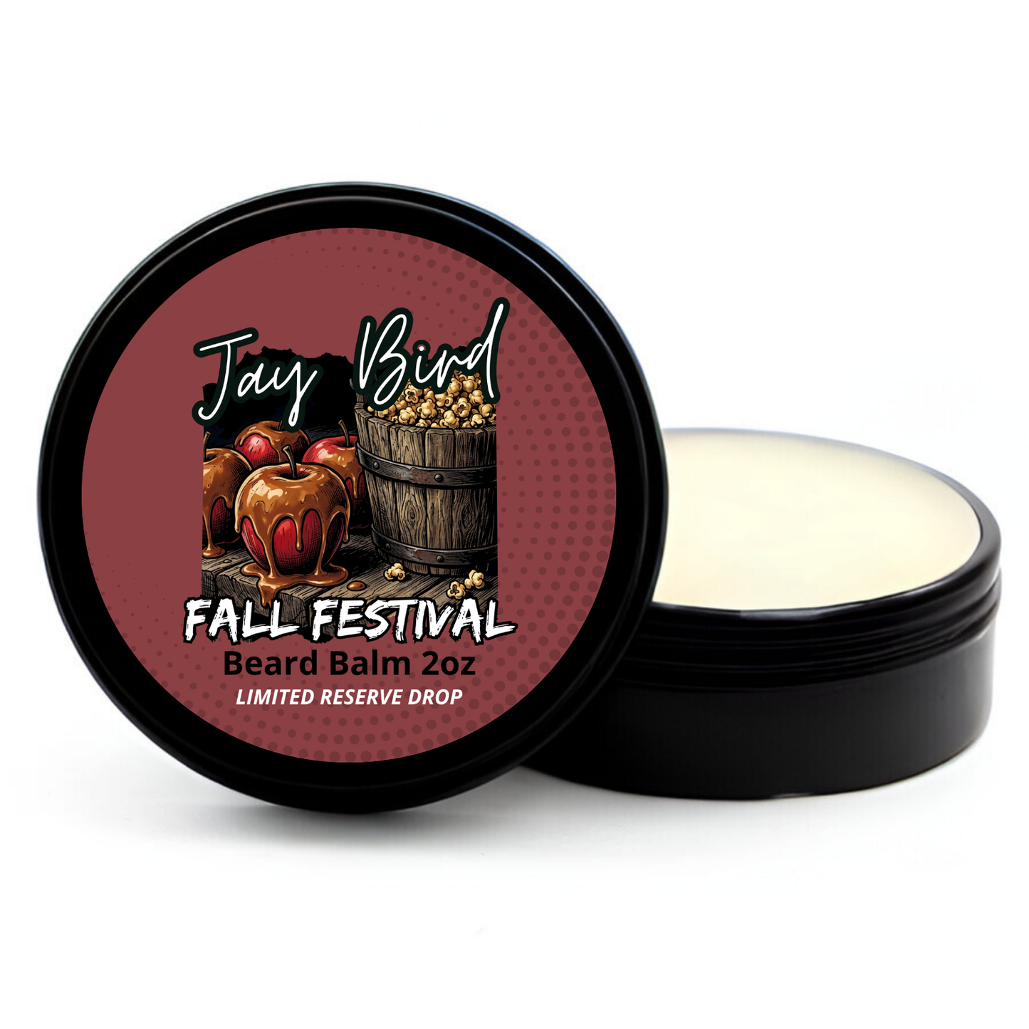 Fall Festival Beard Balm (Limited Reserve) | Sticky Caramel Apple • Hot Buttered Popcorn • Weathered Barn Wood