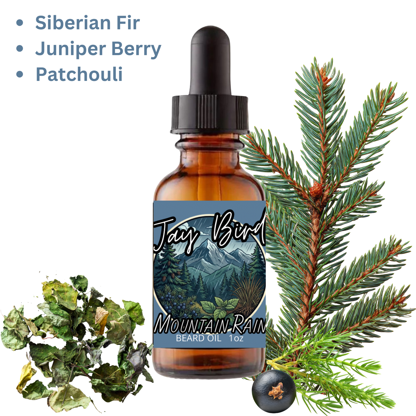 Mountain Rain Beard Oil (Spring Limited) - Crisp Ozone | Slate Rock | High Altitude Air