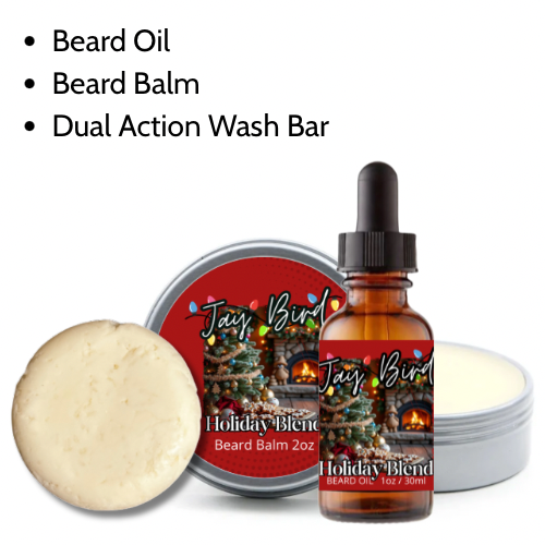 Holiday Blend Groom and Clean Kit | Oil, Balm, and Wash Bar (Limited Time)
