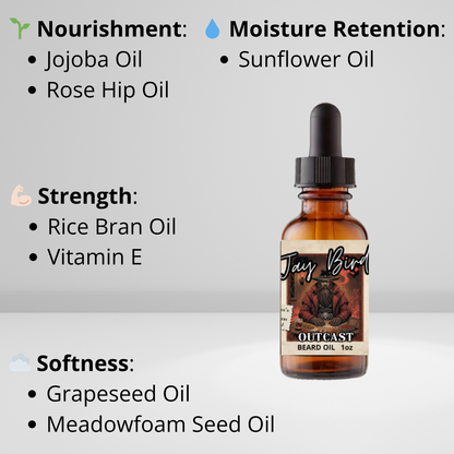 Outcast Beard Oil (Rogue’s Gallery #1) | Cherry • Aged Sherry • Smoked Oak