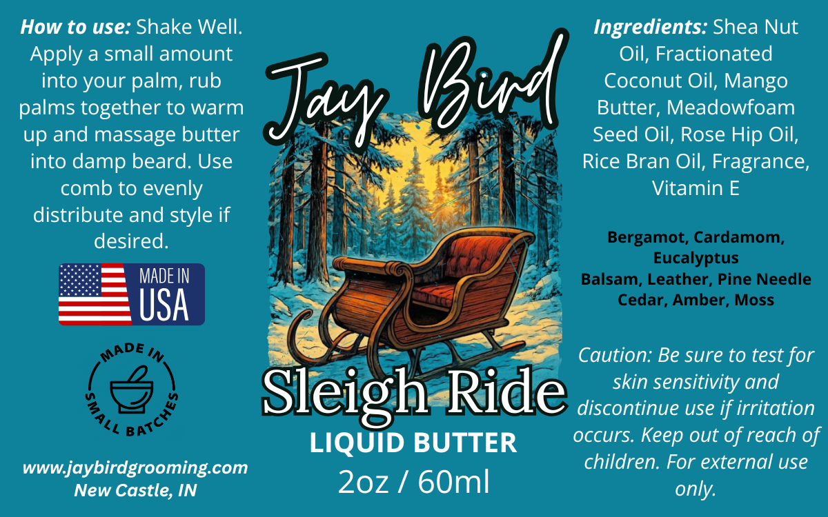 Sleigh Ride Liquid Beard Butter (Winter Limited) | Festive Pine Escape
