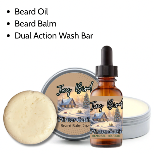 Winter Cabin Groom and Clean Kit | Oil, Balm, and Wash Bar (Winter Limited)