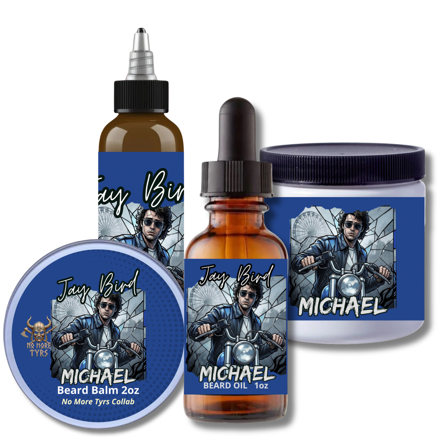 Michael Complete Beard (NoMoreTyrs Collab) | Foggy Ocean Air • Engine Oil • Rich Oakmoss