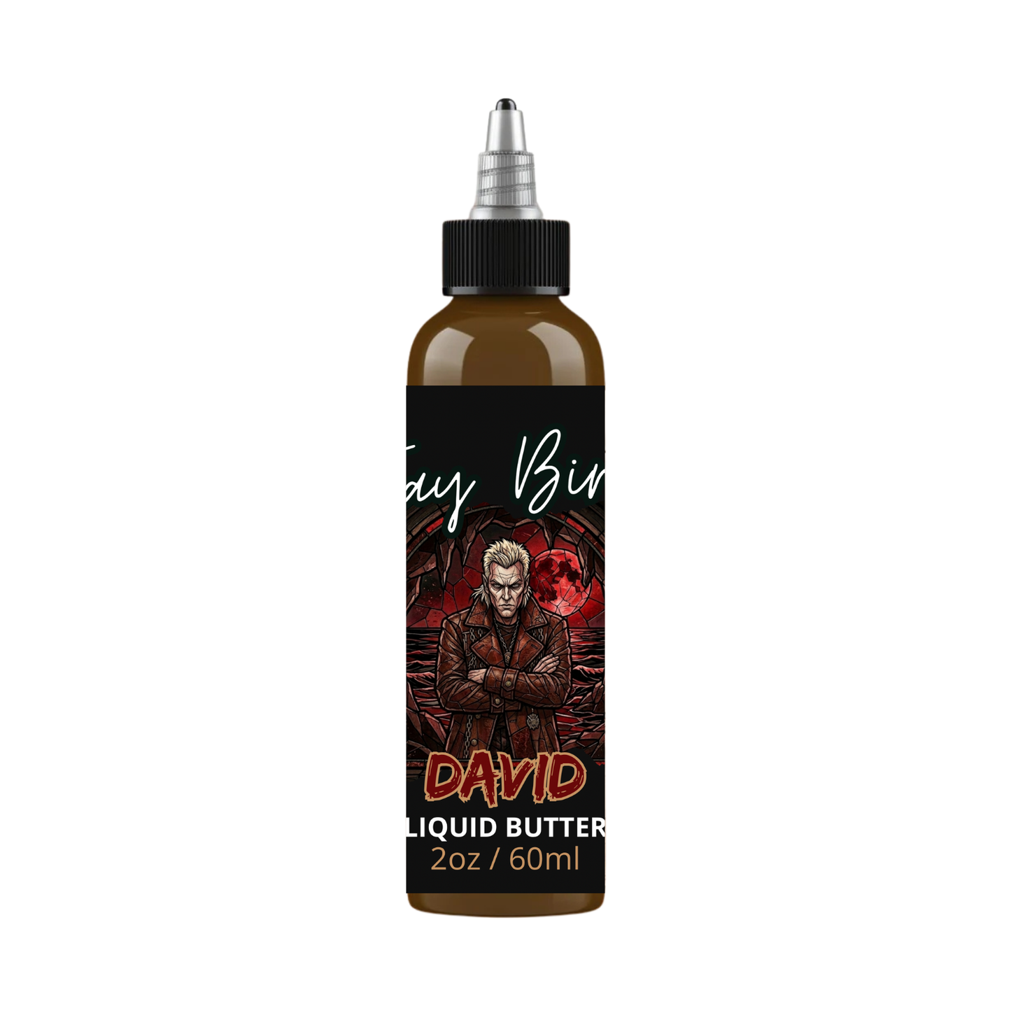 David Liquid Beard Butter (NoMoreTyrs Collab) | Battered Leather • Damp Cave Soil • Motor Grease
