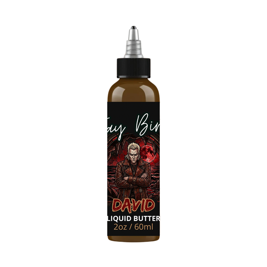 David Liquid Beard Butter (NoMoreTyrs Collab) | Battered Leather • Damp Cave Soil • Motor Grease