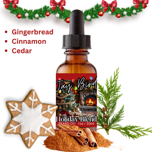 Holiday Blend Beard Oil (Limited Time) | Festive Gingerbread and Cedar