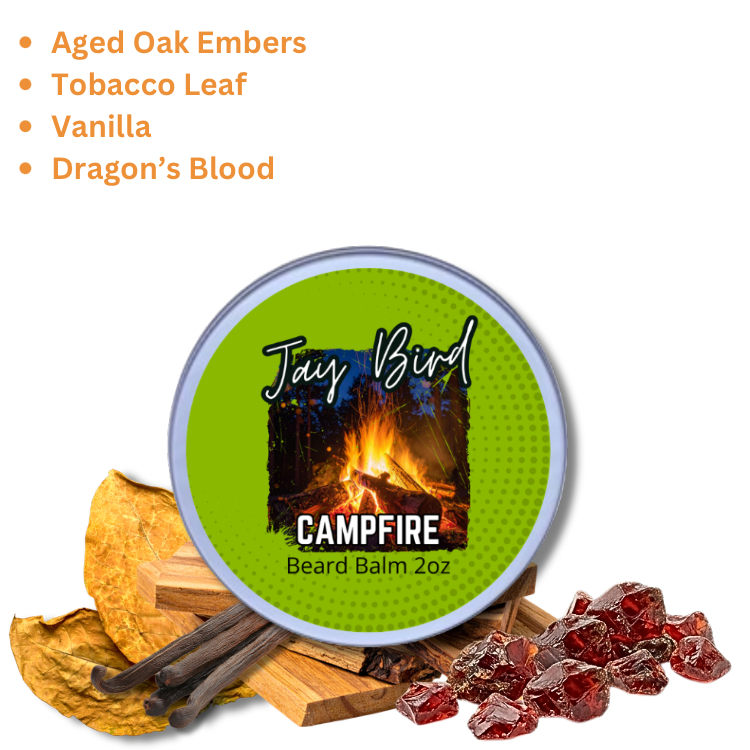 Campfire 2.0 Beard Balm - Smoldering Embers | Aged Oak | Dragon’s Resin