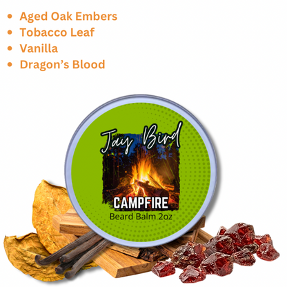 Campfire 2.0 Beard Balm - Smoldering Embers | Aged Oak | Dragon’s Resin