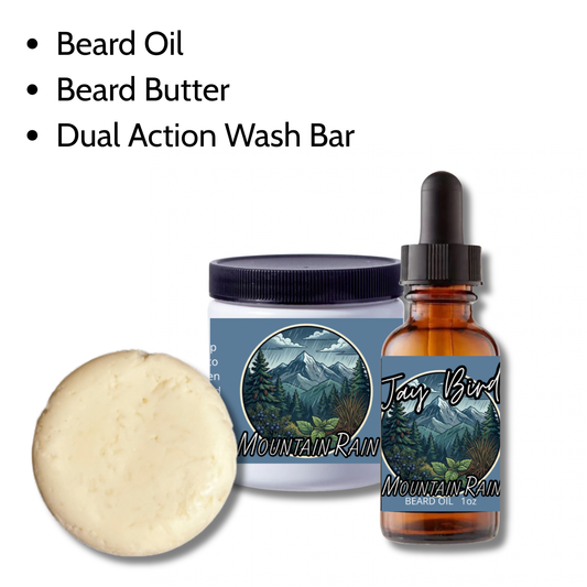 Mountain Rain Nourishing Wash Kit | Oil, Butter, and Wash Bar (Spring Limited)