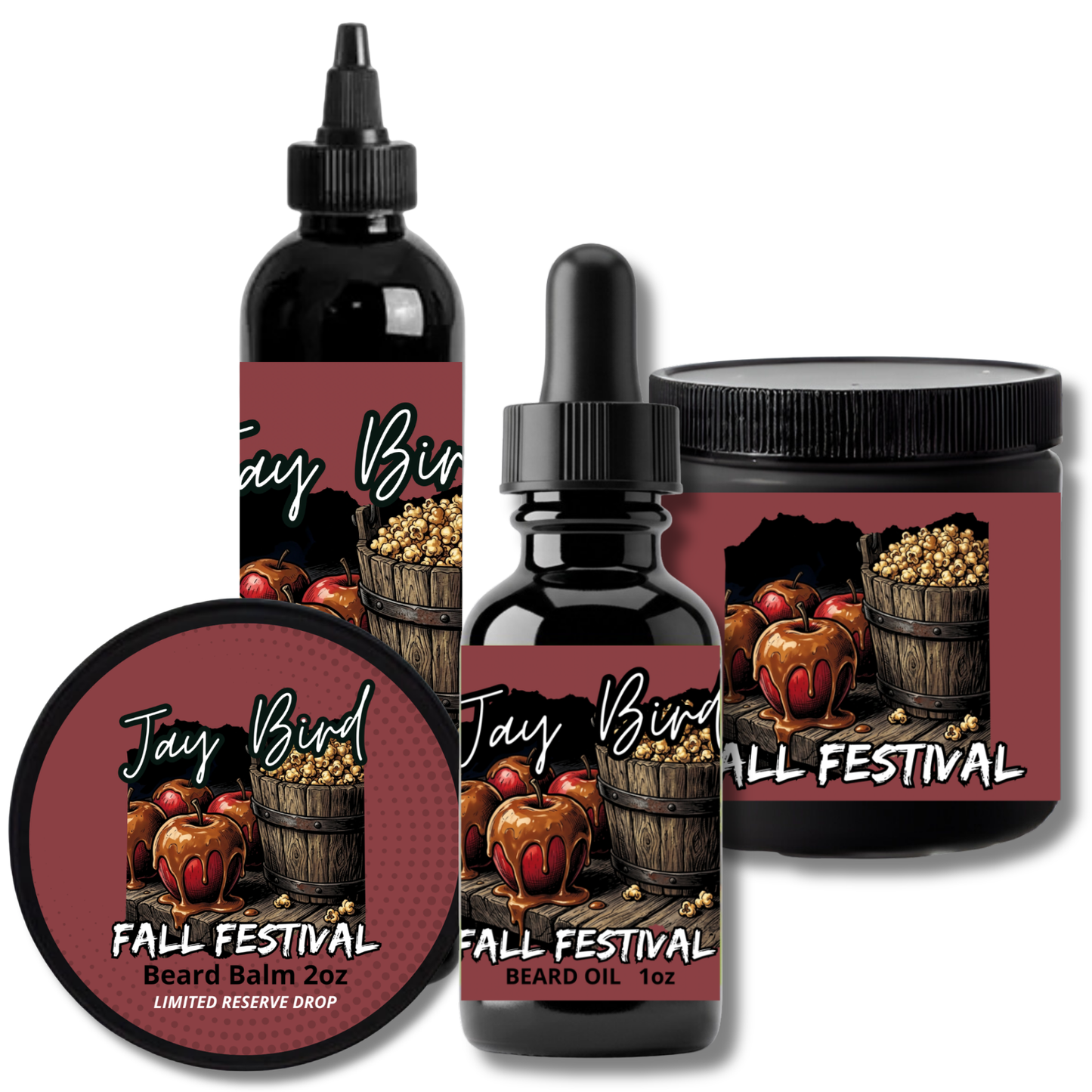 Fall Festival Complete Beard (Limited Reserve) | Sticky Caramel Apple • Hot Buttered Popcorn • Weathered Barn Wood