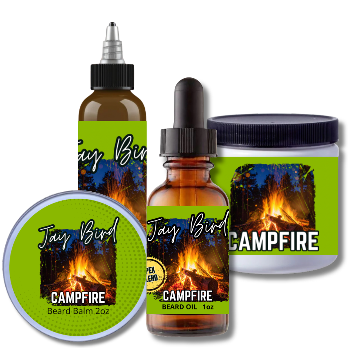 Campfire 2.0 Complete Beard Styling | Oil, Balm, Liquid Butter, and Butter