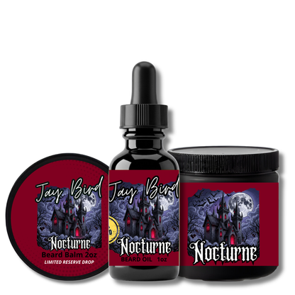 Nocturne Oil, Balm, and Butter (Limited Reserve) | Dark Cherry • Spiced Patchouli • Gothic Cedarwood