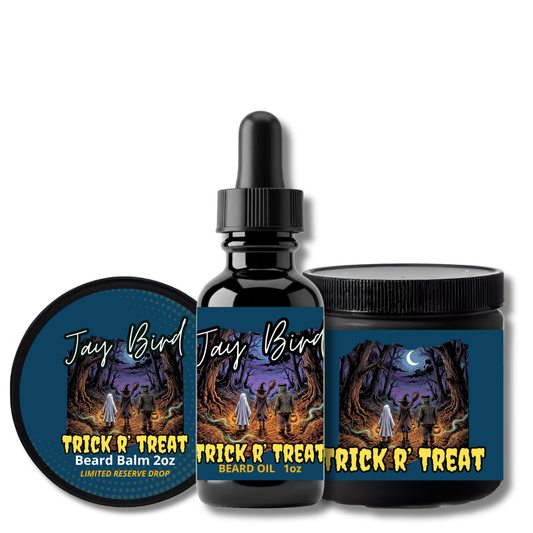 Trick r’ Treat Oil, Balm, and Butter (Limited Reserve) | Halloween Candy • Autumn Leaves • Distressed Woods