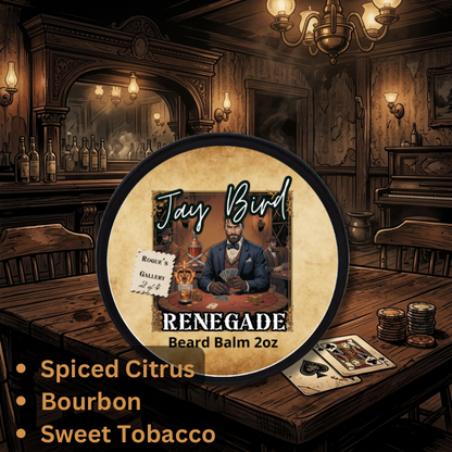 Renegade Beard Balm (Rogue’s Gallery #2)  | Spiced Orange • Oak-Aged Bourbon • Sweet Tobacco