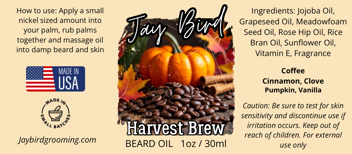 Harvest Brew Beard Oil (Limited Time) | Pumpkin Coffee