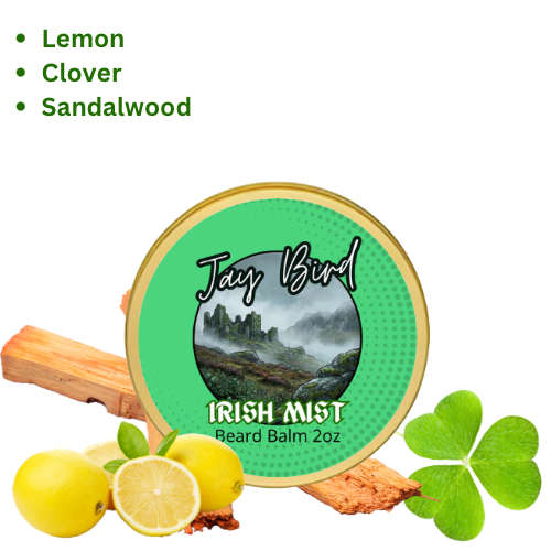 Irish Mist Beard Balm - Bright Lemon | Wild Clover | Coastal Ambergris