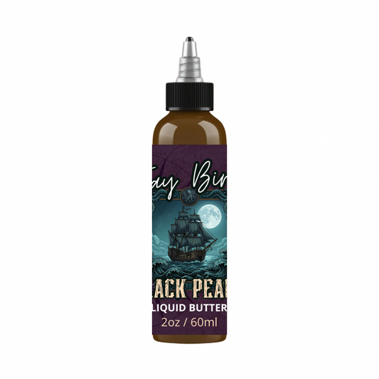 Black Pearl Liquid Beard Butter (Tides of Fortune #5) | Tart Midnight Currant • Inky Oceanic Mist • Velvet Amber-Oakmoss