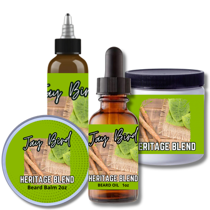 Heritage Blend Complete Beard | Oil, Balm, Liquid Butter, and Butter