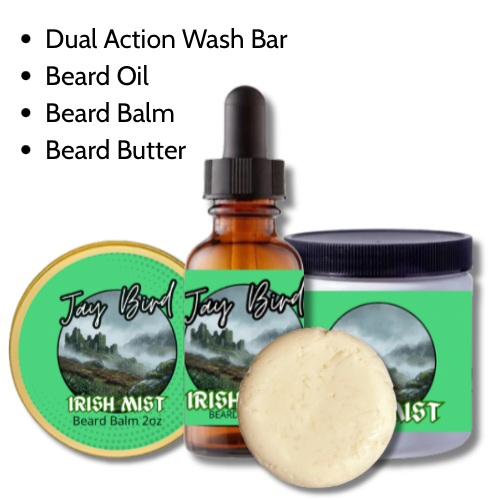 Irish Mist All-In-One Kit | Oil, Balm, Butter, and Wash Bar